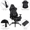 Flash Furniture Leather Gaming Chair, Gray CH-187230-GY-GG - alternate 2